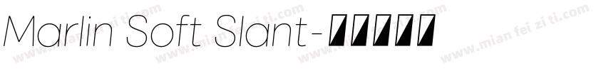 Marlin Soft Slant字体转换